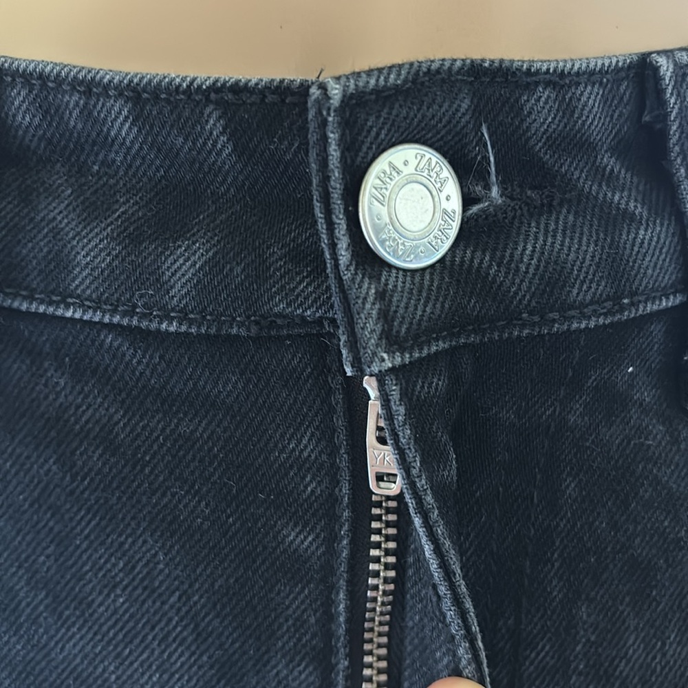 ZARA Ripped Wide Leg Jeans - Picture 10 of 13